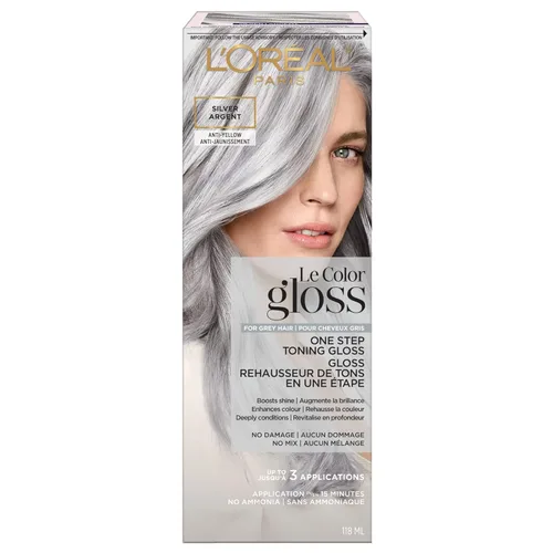 Miniatura 22 de L'Oreal Paris Le Color One Step Toning Hair Gloss, Castaño Frío, 4 onzas Fresco Morena