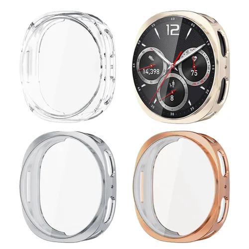 Miniatura 11 de (Paquete de 4) Funda Protectora de Pantalla Compatible para Samsung Galaxy Watch 6 de 40 mm (Versión 2023) Funda de Silicona Protectora Completa