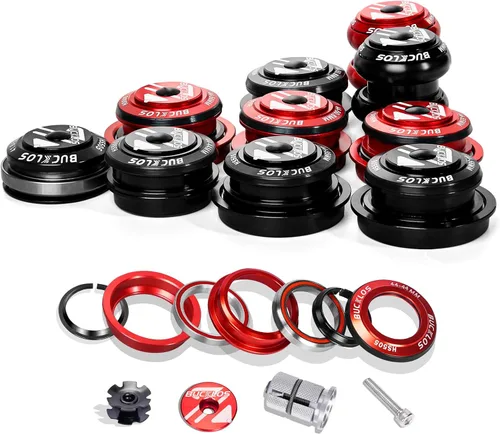 Miniatura 16 de BUCKLOS 1-1/8 Auriculares de Bicicleta MTB Sin Rosca 34 44 44-50.6 44-55 44-56 41.8-52mm, Caja de Dirección con Rodamientos Sellados Dobles