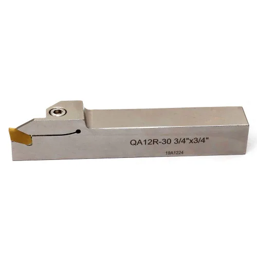 Miniatura 3 de OSCARBIDE 3/4" torno indexable ranurado titular de separación resistente niquelado QA12R-30 herramienta de corte a mano derecha con 10 piezas