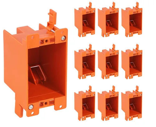 Miniatura 16 de CLOUDY BAY - Caja de salida eléctrica de una sola banda, caja de conexiones de 14 pulgadas cúbicas, caja de trabajo antigua, listado UL