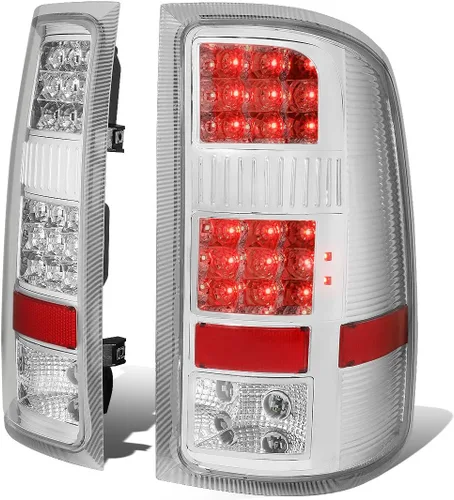 Miniatura 8 de Auto Dynasty Luces Traseras de Cola Compatibles con 2007-2014 GMC Sierra 1500 2500HD 3500HD, Luces de Freno DRL Completas LED para Conductor