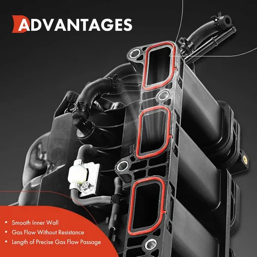 Miniatura 5 de A-Premium Conjunto del colector de admisión del motor con junta y válvula de control de flujo [4Cyl 2.4L 2.0L] Compatible con Hyundai Santa Fe