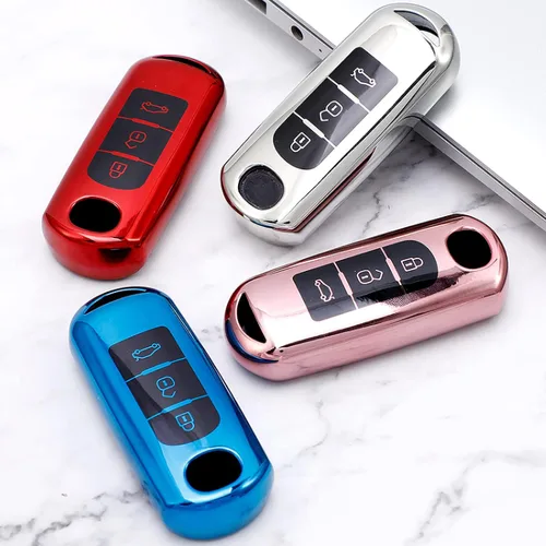 TPU Car Remote Key Case Cover, for Mazda 2 3 6 Atenza Axela Demio CX-5 CX5 CX-3 CX7 CX-9 2015 2016 2017 2018 2019