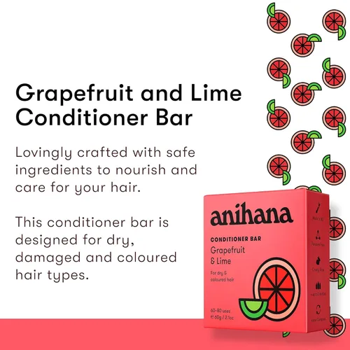 Miniatura 3 de ANIHANA Juego de barra de champú y acondicionador para cabello seco dañado, seguro para teñido, hidratante, aspecto saludable, sin parabenos