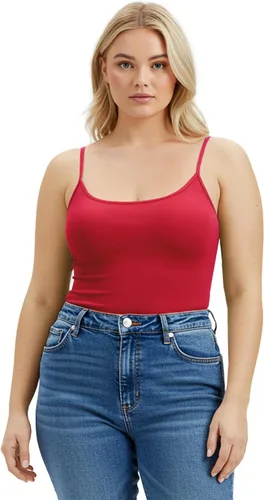 Miniatura 353 de Emmalise Camisola larga casual básica para mujer, con tirantes ajustables, top en capas