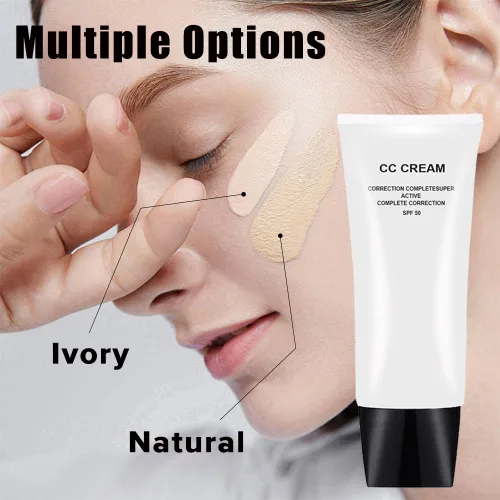 Miniatura 8 de CC Cream Ajuste del tono de piel para piel madura, corrección completa súper activa, ligera, hidratante, SPF 50, 1.0 fl oz (natural, 1.0 fl oz)