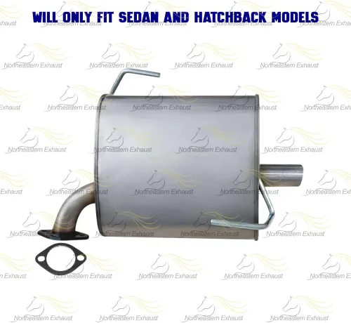 Miniatura 4 de Silenciador de escape compatible con Subaru Impreza 2012-2016 2.0L Acero inoxidable Northeastern Exhaust Junta gratuita incluida Reemplazo