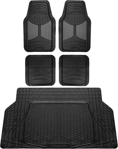 Miniatura 20 de FH Group Alfombrillas de Piso para Automóviles - Alfombrillas de Piso de Goma Heavy-Duty Monster Eye para Autos, Ajuste Universal Juego Completo