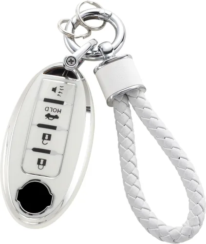 Miniatura 43 de YO&YOYE - Funda para llavero Ford con llavero, protector de llavero de TPU suave para F150 Explorer Mustang Edge Lincoln MKZ MKX MKC