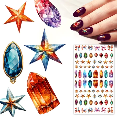 Miniatura 12 de Adhesivos para uñas (5 hojas) FLONZNAIL Just Watercolors Dots