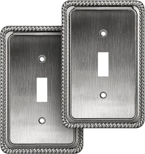 Miniatura 50 de Henne Bery Placa Decorativa de Pared con Borde de Cuerda Placa de Interruptor Cubierta de Tomacorriente