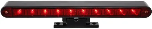 Miniatura 3 de United Pacific 33011 Tercera luz de freno, negro, LED rojo/lente, 10 LED, base de pedestal giratoria negra