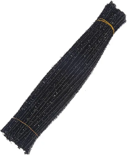 100 tallos de felpilla de oropel con brillantina, flexibles y flexibles y flexibles para decoración de manualidades creativas, tallos de felpilla de
