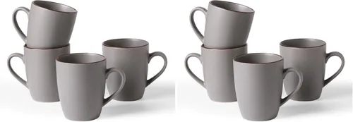 Miniatura 9 de famiware Venus - Tazas de café para 4, juego de tazas de 12 onzas, taza para beber con asa para café, té, cacao, leche, carbón