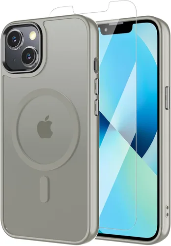 Miniatura 119 de Funda para iPhone 11 con protector de pantalla, compatible con MagSafe, ultra delgada, translúcida, mate, a prueba de golpes, color negro