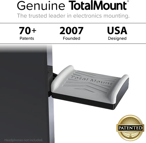Miniatura 6 de TotalMount Soporte de monitor para auriculares y auriculares (soporte de grado premium ahorra espacio en el escritorio y protege los auriculares)