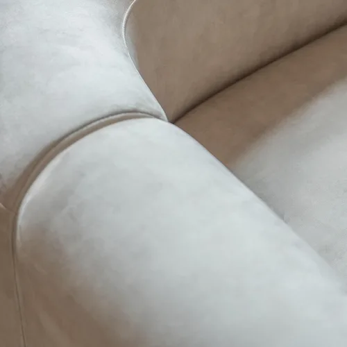 Miniatura 8 de Acanva - Sofá de lujo moderno de terciopelo con respaldo curvo, sofá minimalista cómodo para sala de estar y apartamento, seccional modular de 4