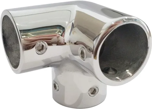 Miniatura 5 de Heavy Dudy - Barra de mano de tubo de 7/8 pulgadas, grado marino 316 SS pulido espejo de barandilla de mano de 90 grados 7/8 "(22 mm) codo