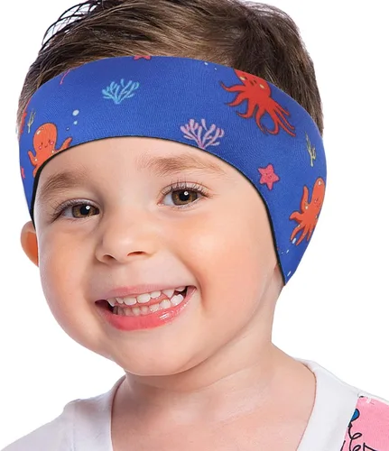 Miniatura 12 de MoKo Diadema de natación para niños y adultos, linda diadema Swinmmers para mantener el agua fuera, impermeable, banda de protección para los oídos