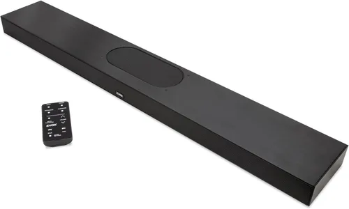 ZVOX AccuVoice AV855 - Barra de sonido aclaradora de diálogo, tecnología auditiva patentada con 20 niveles de refuerzo de voz, subwoofers duales,
