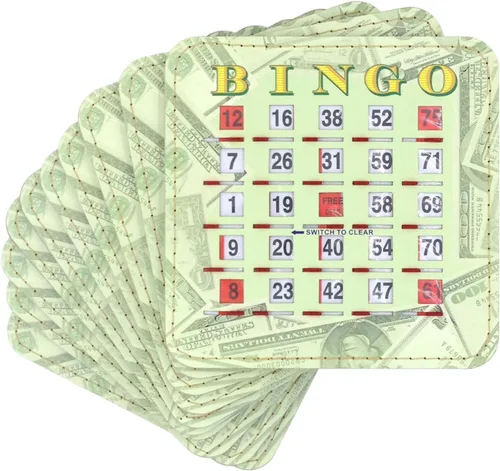 Tarjetas de obturación para Bingo Tapp Collections™, 10 unidades Billetes de Dólar