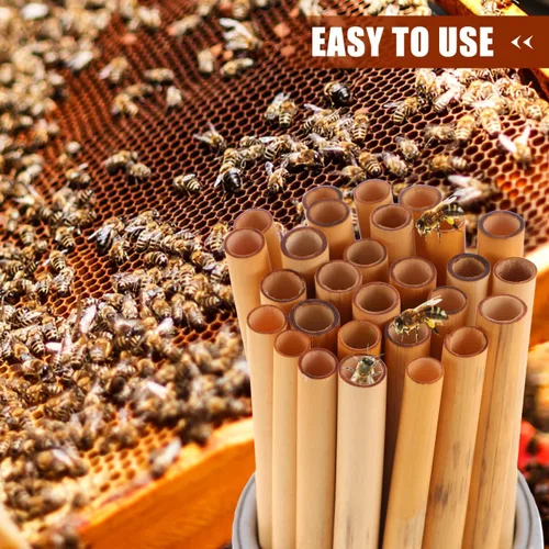 Miniatura 2 de Tubos Mason Bee Tubes Mason Bee House Tubes: 100 piezas de cartón de 6 pulgadas, suministros de repuesto de anidación para casas, hoteles