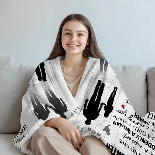 Miniatura 3 de Regalos para hija de papá, manta de papá a hija de papá, regalos de cumpleaños para hijas, regalo de boda para el día de la madre, graduación