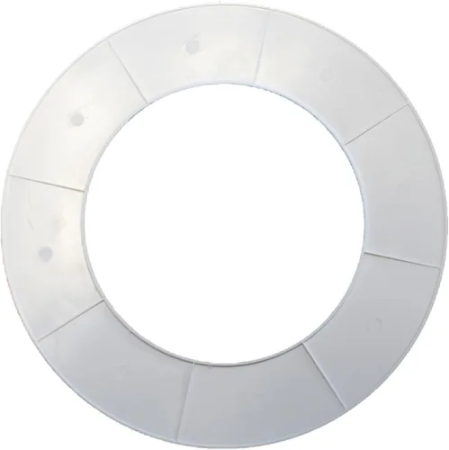 Miniatura 3 de Anillos de plástico blancos Anillo de luz empotrado de 8 pulgadas para luces de lata (1 anillo de recorte)