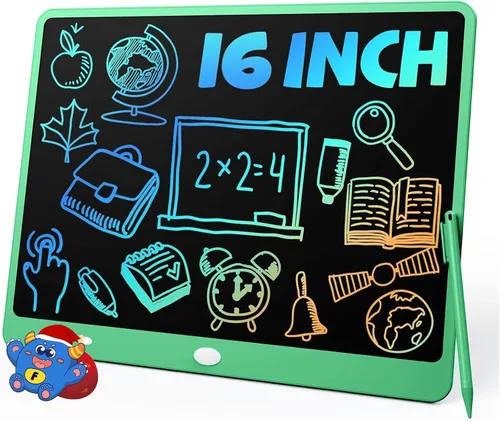 Miniatura 19 de TEKFUN - Tableta de escritura LCD para niños, ideas de regalos para adolescentes y niños, juguetes educativos para niños de 8, 7, 6, 5, 4, 3 años