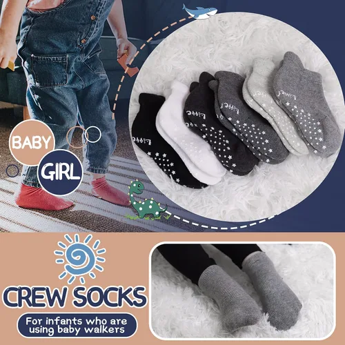 Miniatura 5 de ANTSANG Calcetines de tobillo de unicornio para niños y niñas, lindos dibujos animados, divertidos y novedosos calcetines de algodón de moda, 6 pares