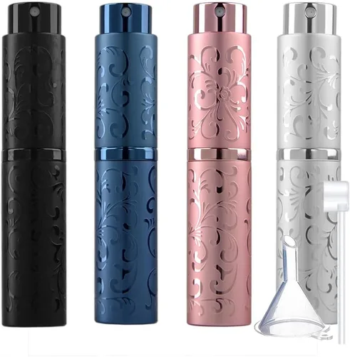 Miniatura 8 de Botella de perfume de viaje de 0.3 fl oz, atomizador de perfume recargable, botella de perfume recargable, miniperfume de viaje, recargable, 3 unids