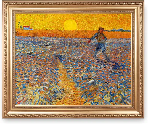 Miniatura 124 de A&T ARTWORK Noche estrellada sobre el Ródano de Vincent Van Gogh. Tamaño del marco: 36 x 30 pulgadas, tamaño de la imagen: 30 x 24 pulgadas