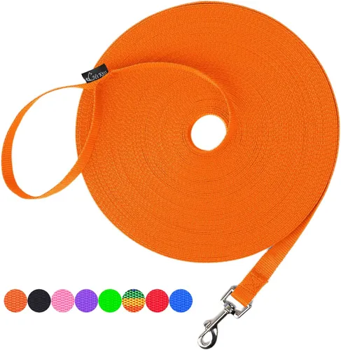 Miniatura 36 de Hi Kiss Correa de Entrenamiento de Obediencia y Agilidad para Perros/Cachorros - 15 pies 20 pies 30 pies 50 pies 100 pies - Ideal para Jugar
