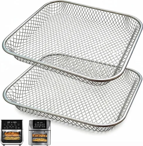 Miniatura 9 de Bandeja de goteo para freidora de aire instantánea Vortex Plus, 2 bandejas de goteo rectangulares antiadherentes mejoradas para freidora instantánea