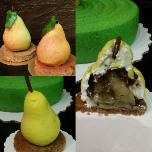 Miniatura 4 de Moldes de silicona en forma de pera, herramientas de decoración de pasteles, utensilios para hornear, mousse de postre francés, molde para hornear
