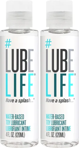 Miniatura 8 de LubeLife - Lubricante a base de agua, lubricante personal seguro para juguetes para hombres, mujeres y parejas, tamaño de viaje, sin manchas, fácil