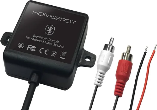 Miniatura 2 de Adaptador receptor marino Bluetooth impermeable por unidades principales estéreo HomeSpot para yates marinos, barcos, vehículos, automóviles