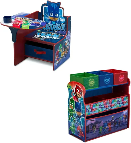 Miniatura 21 de Delta Children - Silla de escritorio con compartimento de almacenamiento + Organizador de almacenamiento de juguetes de 6 compartimentos Design and