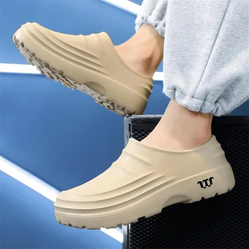 Miniatura 7 de Zapatos de chef para mujeres y hombres, zapatos de trabajo unisex, antideslizantes, ligeros, impermeables, para exteriores, zuecos Armadillo