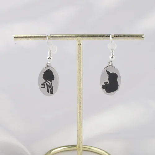 Miniatura 5 de Beetlejuice - Pendientes de regalo de la película Beetlejuice Lydia Deetz, regalo de Broadway, teatro musical, regalo para amantes del cine de terror