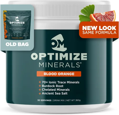 Miniatura 2 de Optimize Minerals Fórmula Diaria Multimineral – Magnesio, Electrolitos y Suplemento en Polvo de Minerales Traza - Bebida de Vitaminas Sin Gluten