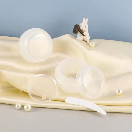 Miniatura 3 de LONGWAY - Recipiente de plástico transparente para loción de viaje, bote con tapa tamaño muestra, pequeños recipientes de plástico de viaje