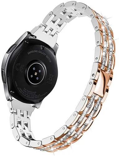 Miniatura 2 de Correa compatible con Samsung Galaxy Watch 6/6 Classic/Galaxy Watch 5/5 Pro / 4/4 Classic/Active 2, correa de repuesto de metal de acero con Oro