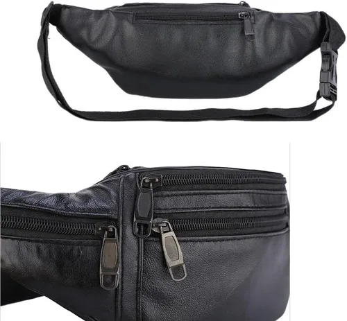 Miniatura 8 de Riñonera de piel, para hombres y mujeres, bolsa deportiva para viajes, caminar, correr, senderismo, ciclismo