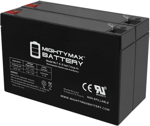 Mighty Max Battery Batería de repuesto SLA de 6V 7Ah para Kid Trax SRT KT1108TG - 2 unidades