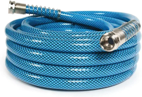 Miniatura 2 de Camco TastePURE - Manguera de agua potable prémium 35 pies (22843) y filtro de agua TastePURE RV/Marine Cuenta con protector de manguera flexible
