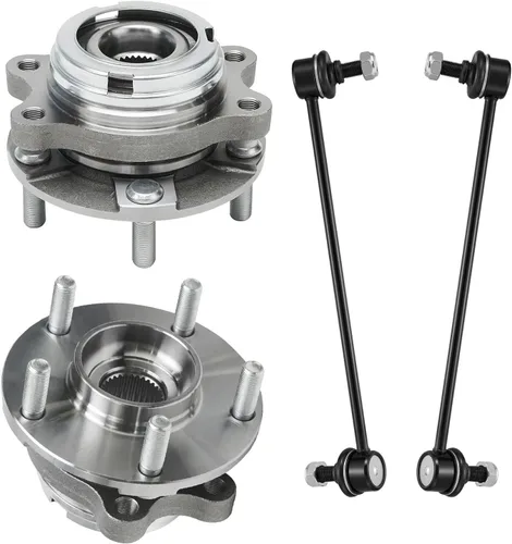 Miniatura 185 de Detroit Axle - Kit de nudillos de dirección delantera izquierda para Ford Edge Lincoln MKX 07-10, cojinete de rueda del lado del conductor, nudillo