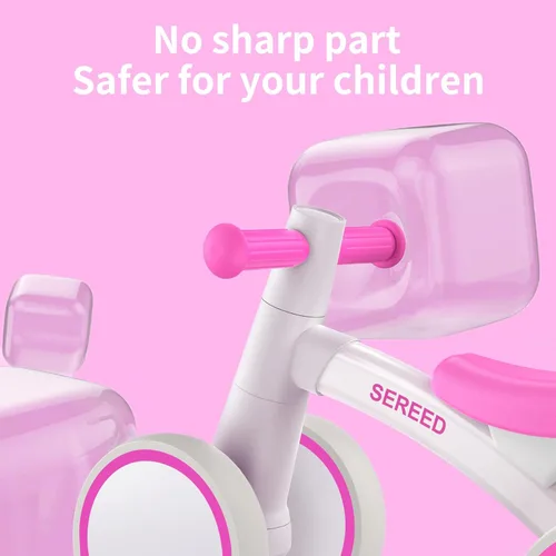 Miniatura 6 de SEREED - Bicicleta de equilibrio para bebés de 1 año, niños y niñas de 12 a 24 meses, primera bicicleta para niños de 4 ruedas, regalos de primer