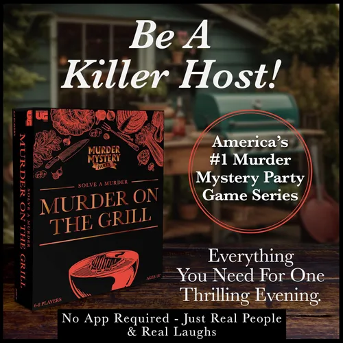 Miniatura 9 de Murder Mystery Party Games - A Murder on the Grill, Host Your Own Cookout Murder Mystery Dinner for 8 Adult Players, Solve the Case with Crime Scene